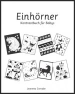 Einhoerner, Kontrastbuch fur Babys