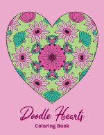 Doodle Hearts Coloring Book: Stress relieving coloring pages
