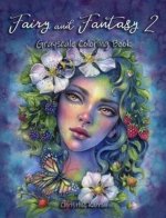 Fairy and Fantasy 2 Grayscale Coloring Book