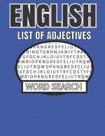 English List of Adjectives Word Search: 50 Large Print Adjective Word Search Puzzles With Solutions