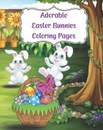 Adorable Easter Bunnies Coloring Pages