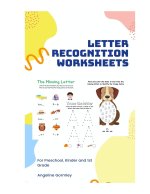 Letter Recognition Worksheets: For Preschool, Kinder, and 1st Grade
