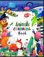 Animals Coloring Book: Stress Reliever Coloring Book - Coloring Book for All Ages - Forest Animals Coloring Book for Nature Lovers - Now You