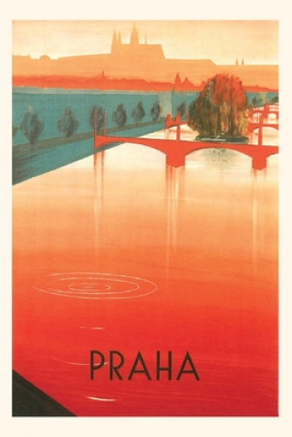 Vintage Journal Prague Travel Poster