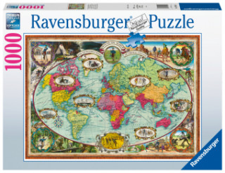 Ravensburger Puzzle - Mit dem Fahrrad um die Welt - 1000 Teile
