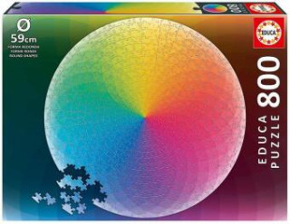 Educa - Regenbogenfarben 800 Teile Rund-Puzzle