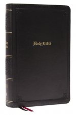 KJV, Personal Size Large Print Single-Column Reference Bible, Leathersoft, Black, Red Letter, Thumb Indexed, Comfort Print