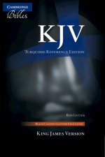 KJV Turquoise Reference Bible, Black Calfskin Leather, Full Yapp, Kj675: Xrly