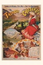 Vintage Journal Cauterets, France Travel Poster