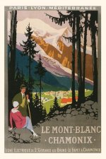 Vintage Journal Chamonix Travel Poster
