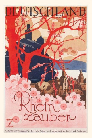 Vintage Journal Germany with Flowers Travel Poster