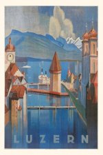 Vintage Journal Lucerne, Switzerland Travel Poster