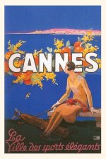 Vintage Journal Cannes Travel Poster