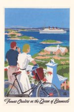 Vintage Journal Couple In Bermuda Travel Poster