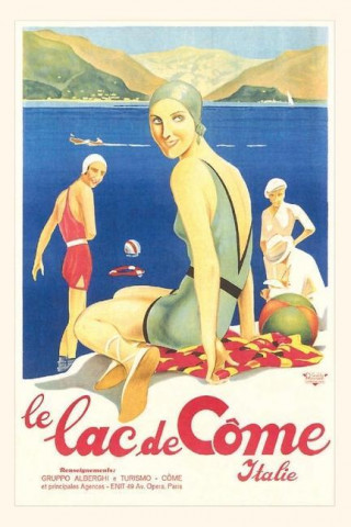 Vintage Journal Lake Como Travel Poster