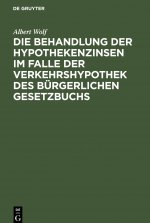 Behandlung der Hypothekenzinsen im Falle der Verkehrshypothek des Burgerlichen Gesetzbuchs