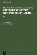 Fortschritte der Physik im Jahre ...