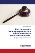 Sootnoshenie mezhdunarodnogo i nacional'nogo ugolownogo prawa