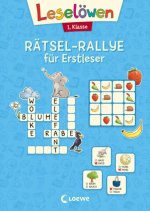Leselöwen Rätsel-Rallye für Erstleser - 1. Klasse (Hellblau)