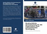 Strafrechtliche Verantwortung für die Organisation einer extremistischen Vereinigung