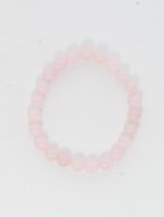 Bracelet Quartz Rose Perles rondes 8 mm