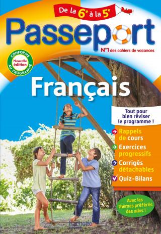 Passeport Français De la 6e à la 5e - Cahier de vacances 2022