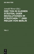 Ton in kleinen Stadten, oder Revolutionen im Stadtchen *** drei Meilen von Berlin