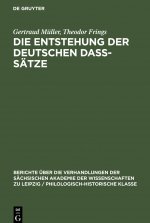 Entstehung der deutschen dass-Satze
