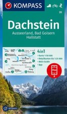KOMPASS Wanderkarte 20 Dachstein, Ausseerland, Bad Goisern, Hallstatt 1:50 000