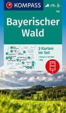 KOMPASS Wanderkarten-Set 198 Bayerischer Wald (3 Karten) 1:50.000