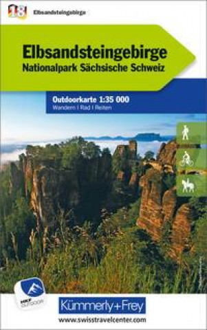 Elbsandsteingebirge Nr. 18 Outdoorkarte Deutschland 1:35 000