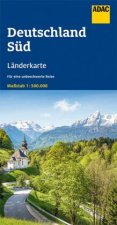 ADAC Länderkarte Deutschland Süd 1:500.000