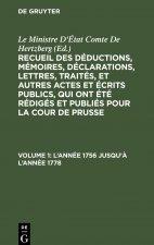 L'annee 1756 jusqu'a l'annee 1778