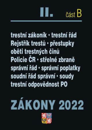 Zákony II B/2022 – Trestní právo