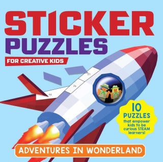 Sticker Puzzles for Creative Kids; Adventures in Wonderland: Sticker by Number; 10 Puzzles with a Fun Exploration Story; For Kids Ages 4-8; Good for F