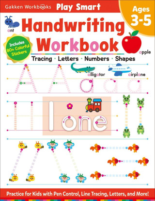 Play Smart Learn to Write Workbook Ages 3-5: Tracing, Letters, Numbers, Shapes: Handwriting Practice: Preschool Activity Book with Stickers