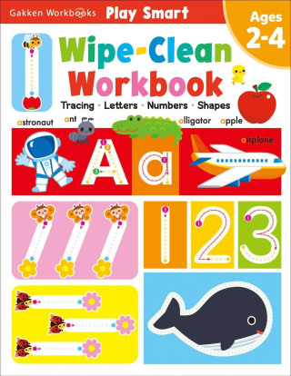 Play Smart Wipe-Clean Workbook Ages 2-4: Tracing, Letters, Numbers, Shapes: Dry Erase Handwriting Practice: Preschool Activity Book