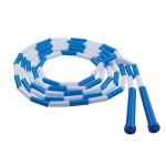 Champion Sports Plastic Segmented Jump Rope, Blue/White, 9'