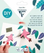 Set POP-UP, Doppelkarte 135 x 135 mm + Umschlag 140 x 140 mm - Glückwünsche