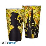 DISNEY - Large Glass - 400ml - The Beauty & the Beast : Belle - x2