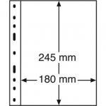 Kunststoffhüllen OPTIMA, 1er Einteilung, schwarz, 10er Pack