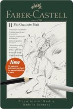 Faber-Castell Pitt Graphite Matt Set, 11er Metalletui