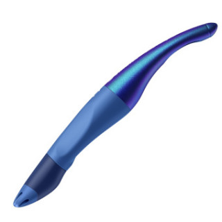 Ergonomischer Tintenroller für Rechtshänder - STABILO EASYoriginal Holograph Edition in blau -  Einzelstift - Schreibfarbe blau (löschbar) - inklusive
