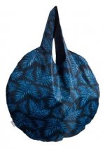 Easy Bag Round XL Philodendron blue