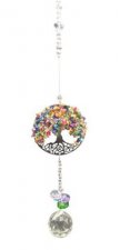 Suncatcher Baum des Lebens, Edelsteinmix