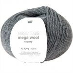 Essentials Mega Wool Chunky Grau, 100 g