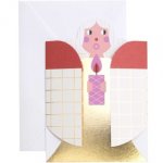 3D-Karte, Xmas In Air, Rot/Gold FSC Mix