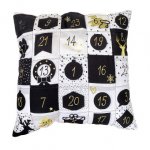 Adventkalenderkissen - Black/White