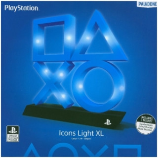 Playstation 5 Icons Leuchte XL (weiss/blau)