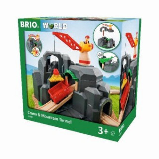 BRIO World 33889 Große Goldmine mit Sound-Tunnel - Zubehör für die BRIO Holzeisenbahn - Kleinkinderspielzeug empfohlen für Kinder ab 3 Jahren